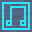 sequence music block icon